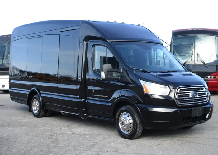 Vans and Shuttles for transportation.